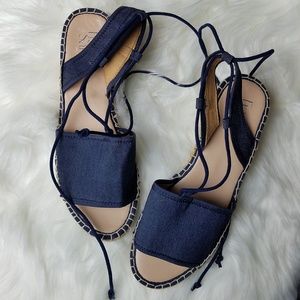 Franco Sarto | Denim espadrilles sandals size 9